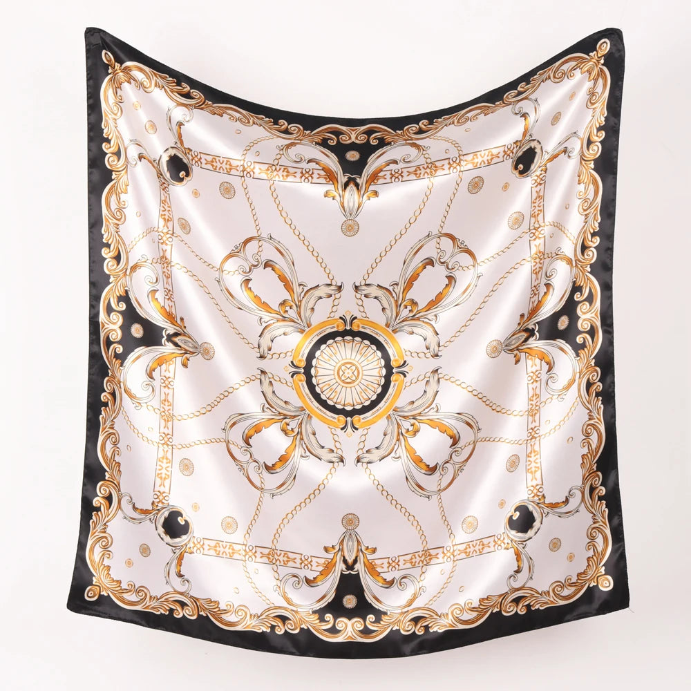 Chic Satin Headscarf – Stylish Touch for Hair & Neck.