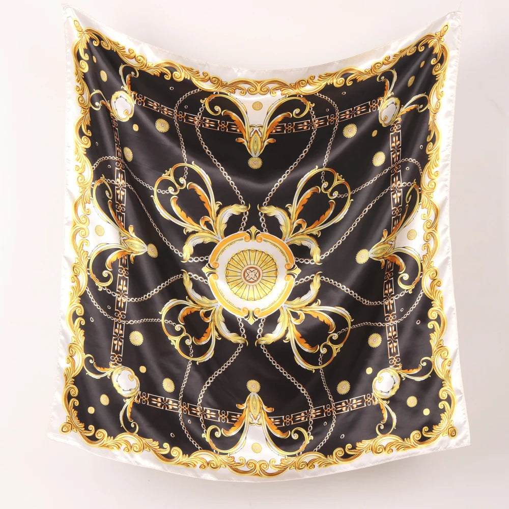 Chic Satin Headscarf – Stylish Touch for Hair & Neck.