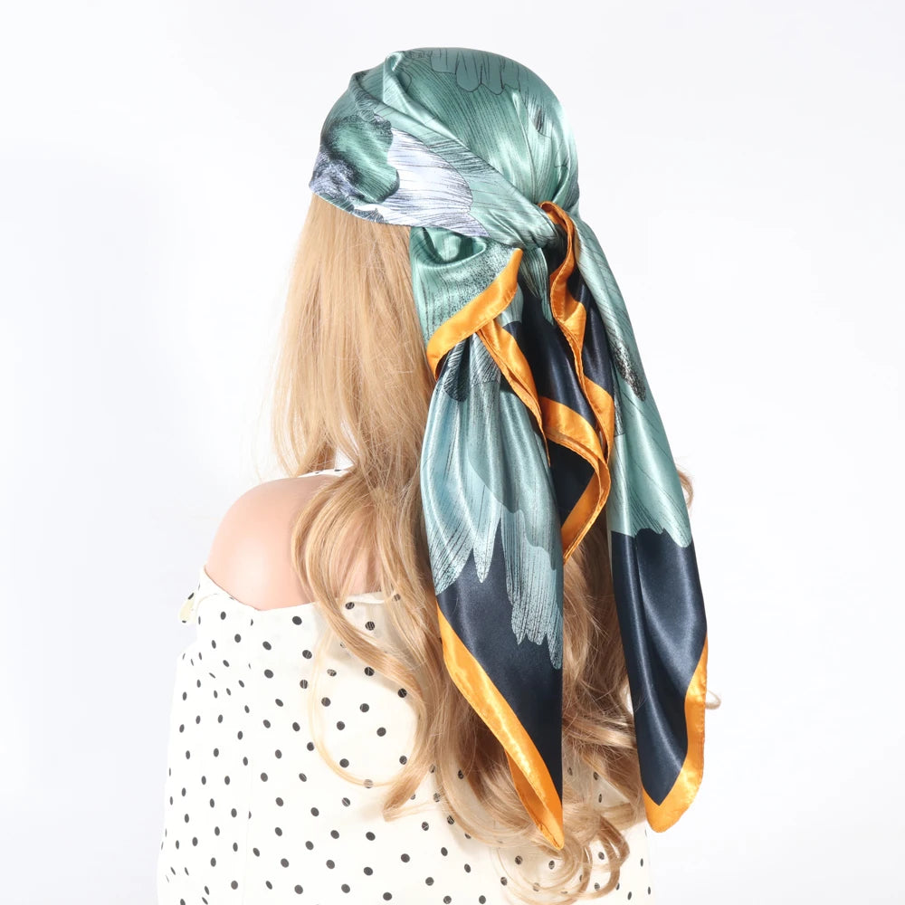Chic Satin Headscarf – Stylish Touch for Hair & Neck.