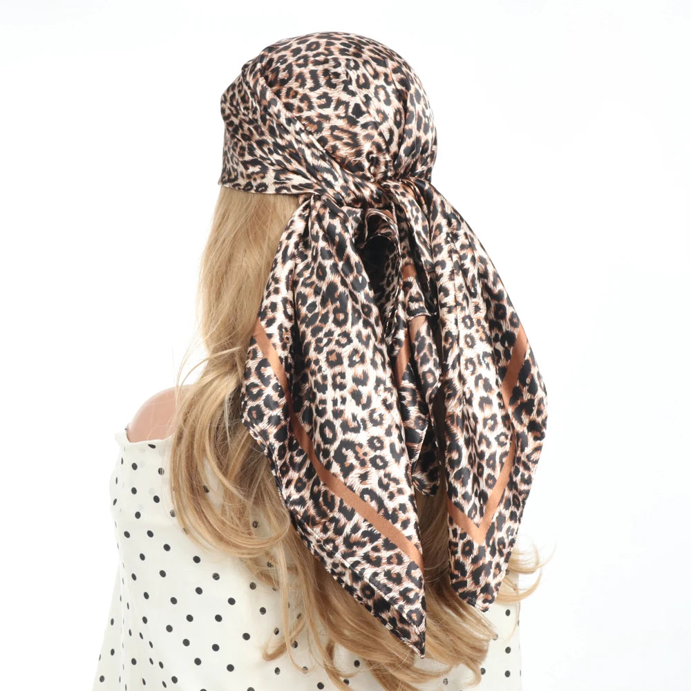 Chic Satin Headscarf – Stylish Touch for Hair & Neck.
